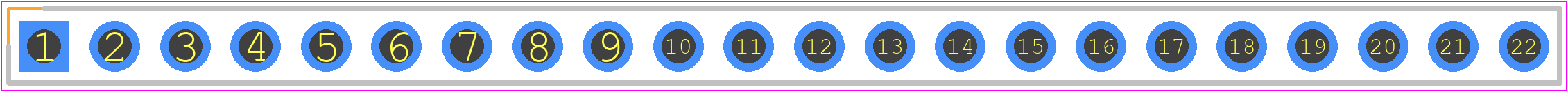 SSK01-MPH-254-A22 - Same Sky PCB footprint - Header, Vertical - Header, Vertical - SSK01-MPH-254-A22