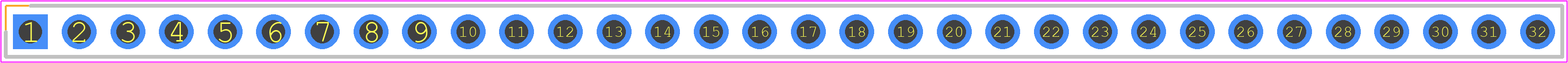 SSK01-MPH-254-A32 - Same Sky PCB footprint - Header, Vertical - Header, Vertical - SSK01-MPH-254-A32
