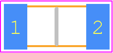 885342010003 - Würth Elektronik PCB footprint - Capacitor Chip Non-polarised - Capacitor Chip Non-polarised - 885342010003-1