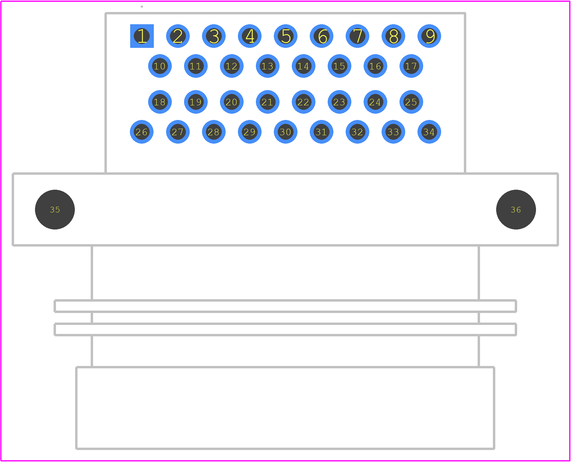 ATS13-34PA-BM288-1 - Amphenol PCB footprint - Other - Other - ATS13-34PA-BM288-1-2