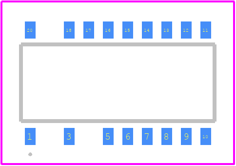 NCP1945FADR2G - onsemi PCB footprint - Other - Other - SOIC20 NB LESS PINS 2, 4 & 19 CASE 751BS ISSUE O_2026-5.5
