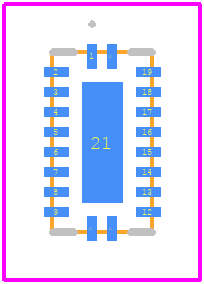 SN74LV8T9541RKSR - Texas Instruments PCB footprint - Other - Other - RKS0020A_2026-1