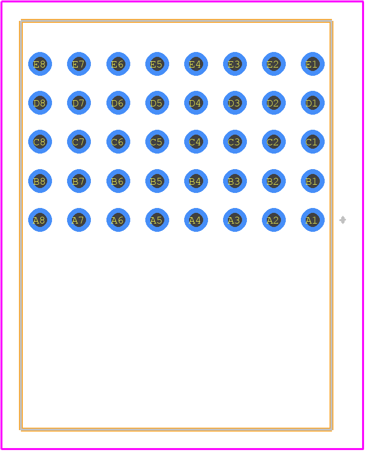 204975 - TE Connectivity PCB footprint - Other - Other - 204975-2