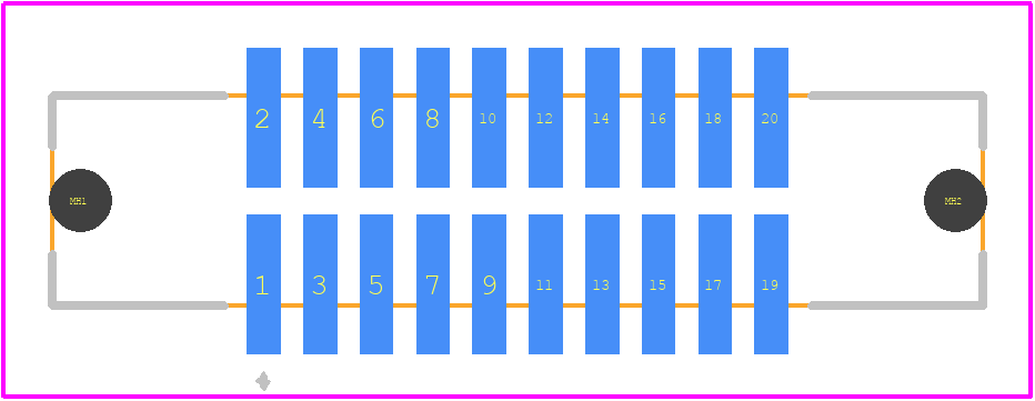FTS-110-02-F-DV-SA - SAMTEC PCB footprint - Other - Other - FTS-110-02-F-DV-SA-1