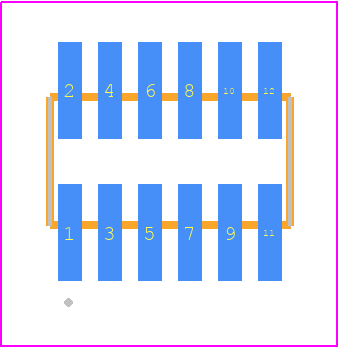 FTMH-106-02-F-DV - SAMTEC PCB footprint - Other - Other - FTMH-106-02-XX-DV