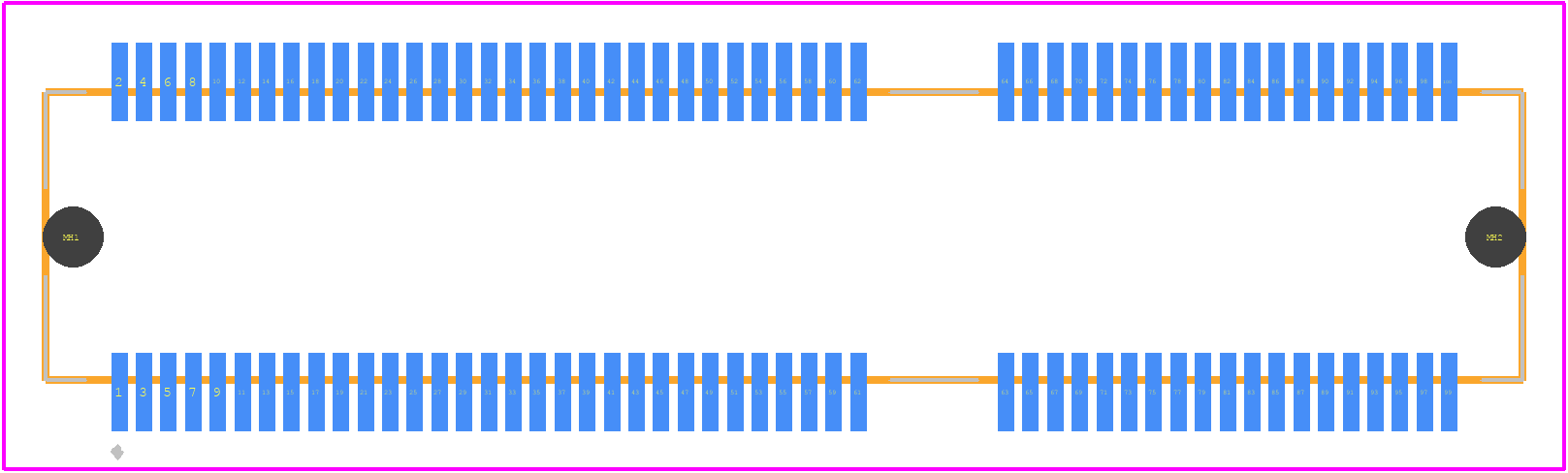 MEC6-150-02-L-D-RA1-TR - SAMTEC PCB footprint - Other - Other - MEC6-150-02-L-D-RA1-TR-1