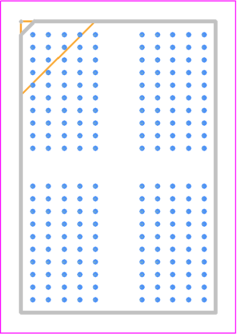 K4F6E3S4HM-MGCJ - SAMSUNG PCB footprint - BGA - BGA - 200-Ball Fine pitch Ball Grid Array Package