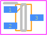 VESD33A2-03S-G3-08 - Vishay PCB footprint - SOT23 (3-Pin) - SOT23 (3-Pin) - SOT-323