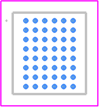 VB16GZCAGK/1 - STMicroelectronics PCB footprint - Other - Other - OBGA-48