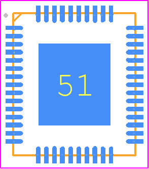 MAX22915AFG+T - Analog Devices PCB footprint - Quad Flat No-Lead - Quad Flat No-Lead - F5067F+1F