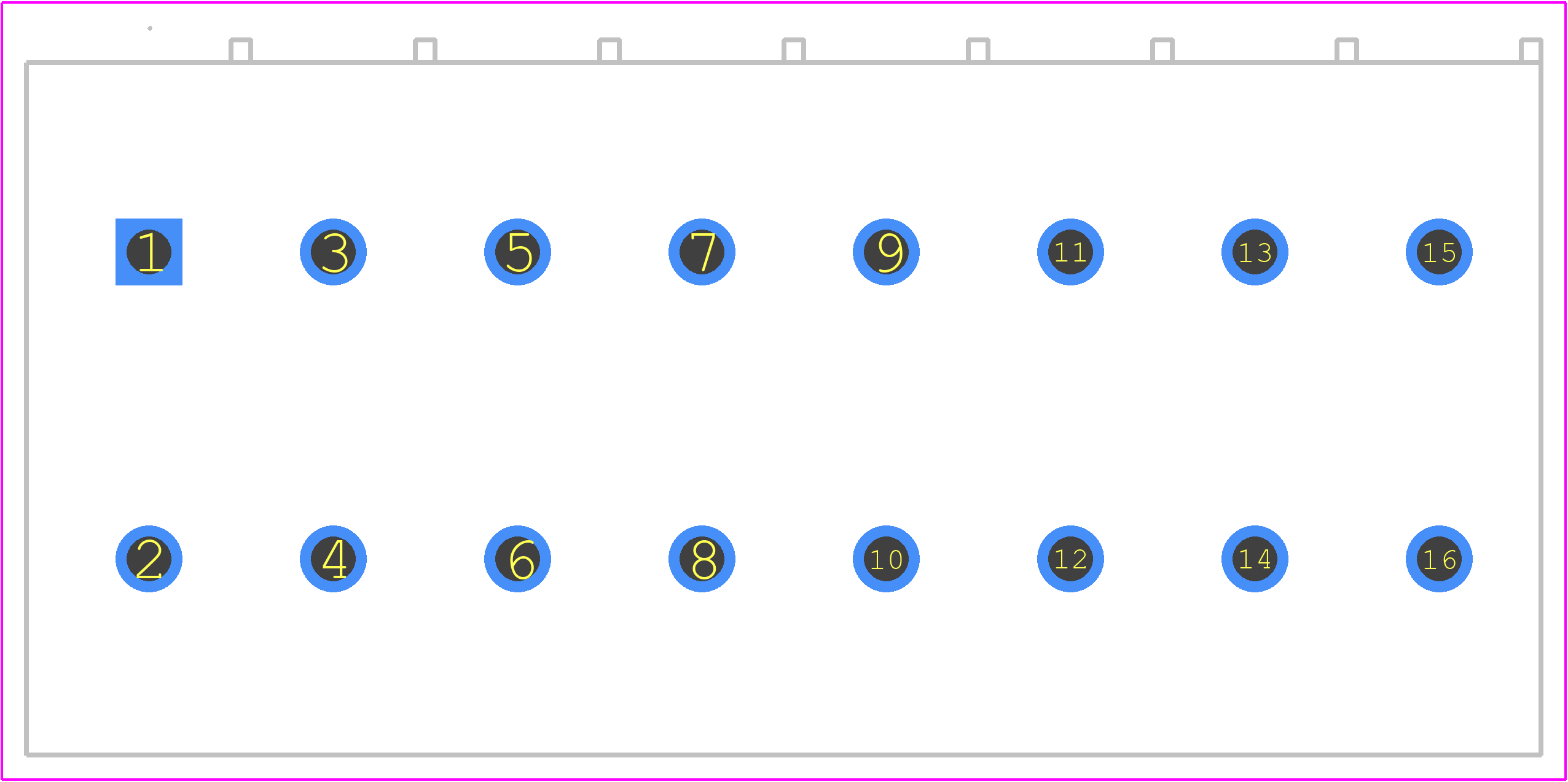 745-308 - Wago PCB footprint - Other - Other - 745-308-1
