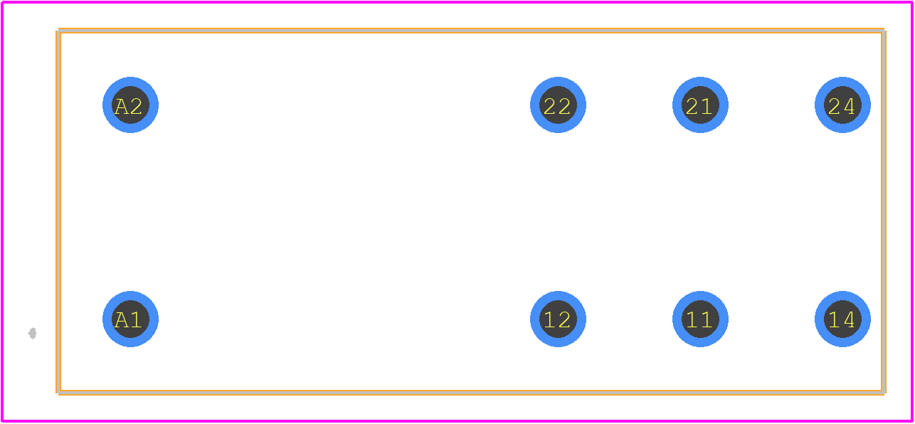 41.61.9.024.0010 - FINDER PCB footprint - Other - Other - 41.61.9.024.0010-3