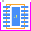 XFP236312.500000I - Renesas Electronics PCB footprint - Small Outline No-lead - Small Outline No-lead - NJG12