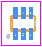 NCS4-232+ - Mini-Circuits PCB footprint - Other - Other - NCS4-232+-1