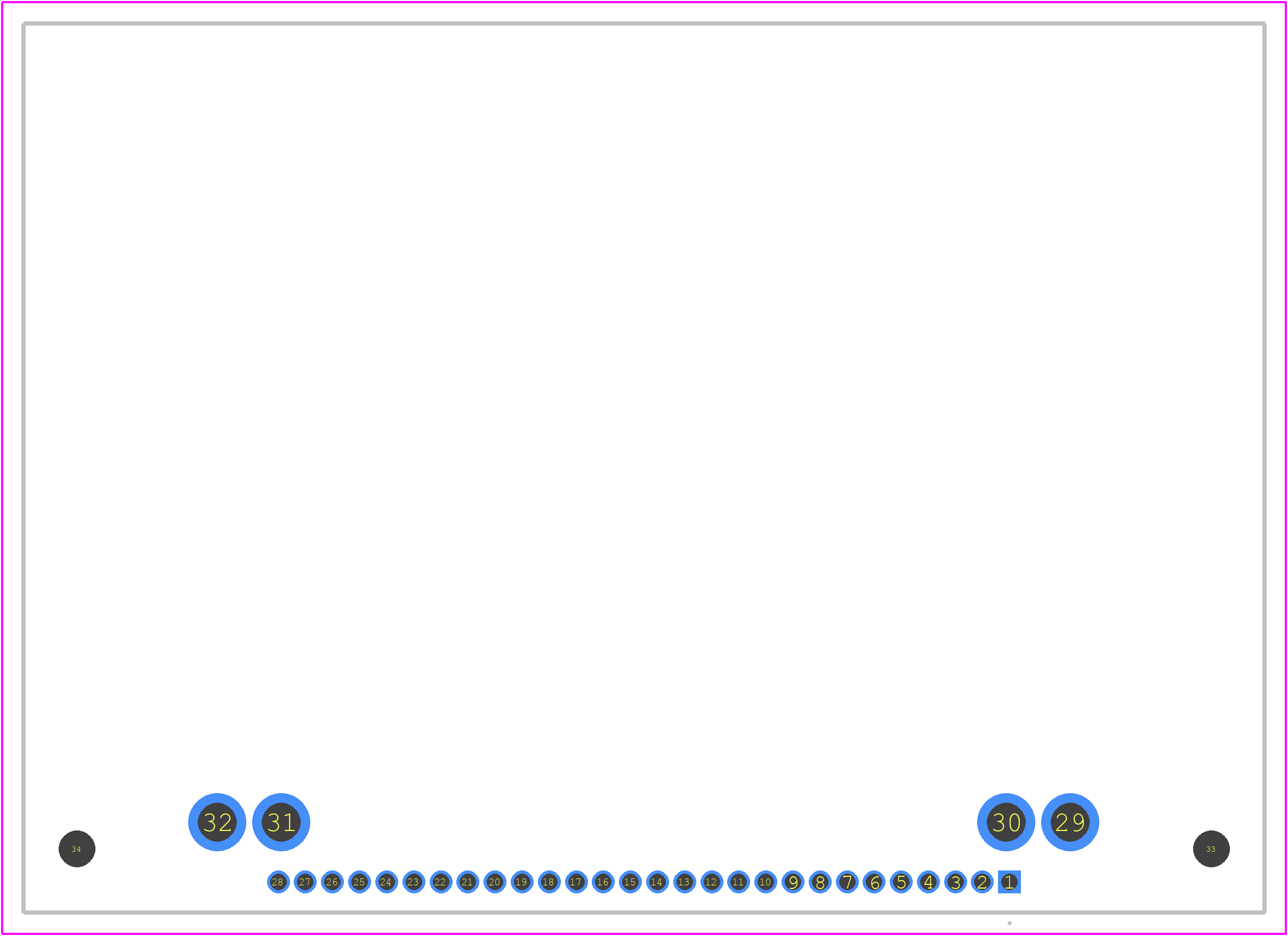 NHD-C12864DA-FSRGB-FBW-3V3 - Newhaven Display PCB footprint - Other - Other - 58.2 x 41.7 x 5.7 mm
