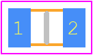 TLRZ2ATTD - KOA Speer PCB footprint - Resistor Chip - Resistor Chip - TLRZ2A (0805)