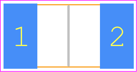 CSS2H-3920K-4L00F - Bourns PCB footprint - Resistor Chip - Resistor Chip - CSS2H-3920K-4L00F