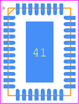 TPS53314RGFT - Texas Instruments PCB footprint - Quad Flat No-Lead - Quad Flat No-Lead - RGF (R-PVQFN-N40)