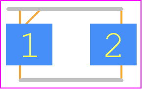 S2JTR - SMC Diode Solutions PCB footprint - Diodes Moulded - Diodes Moulded - S2JTR-