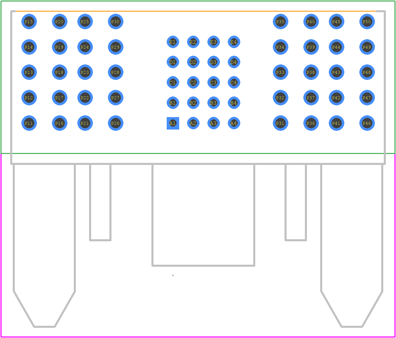 0464371234 - Molex PCB footprint - Other - Other - 0464371234-1