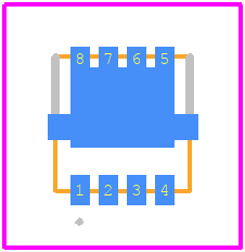 NVTFWS002N04XMTAG - onsemi PCB footprint - Other - Other - WDFNW8 3.3x3.3, 0.65P (Full−Cut 8FL WF) CASE 515AN ISSUE O