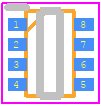 TPS1HC120CQDYCRQ1 - Texas Instruments PCB footprint - SO Transistor Flat Lead - SO Transistor Flat Lead - DYC0008A