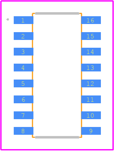 SI8274AB4D-IS1R - Skyworks PCB footprint - Other - Other - SOIC-16 NB