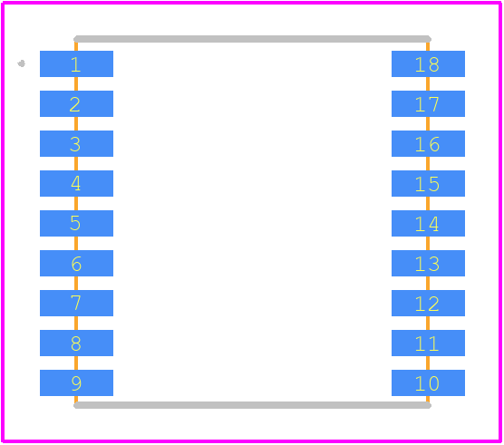 SIM65M - SIMCOM PCB footprint - Other - Other - 18-pin LCC