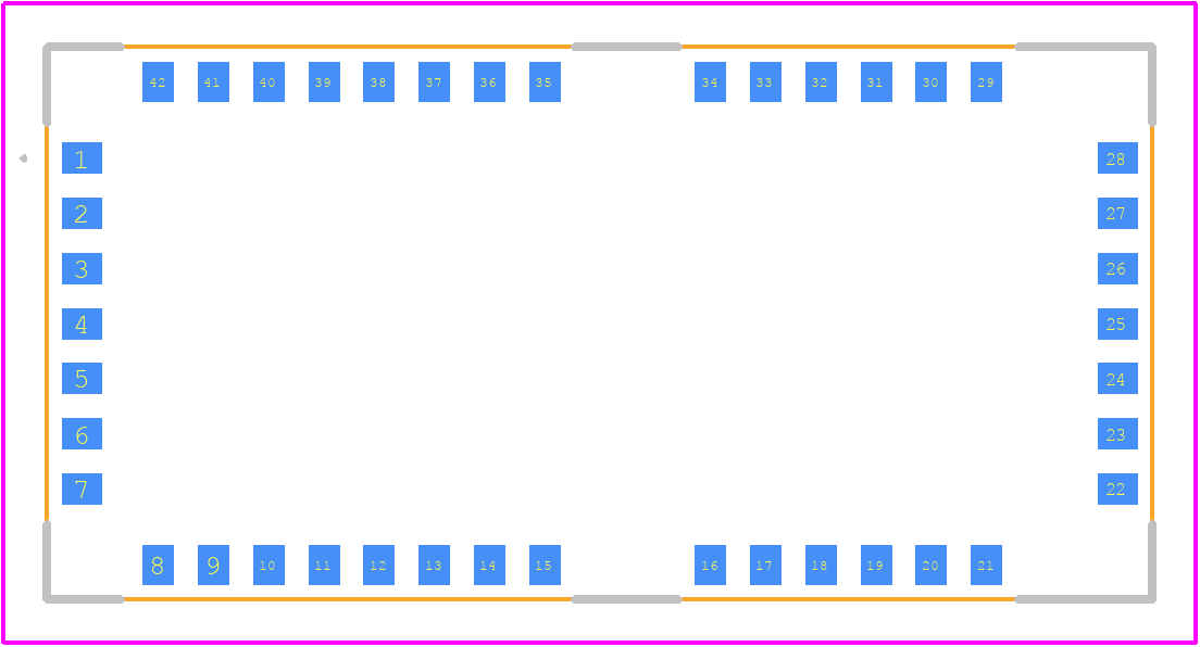 RC1890HPCF-SPR - Radiocrafts AS PCB footprint - Other - Other - 12.7 x 25.4 x 3.7 mm