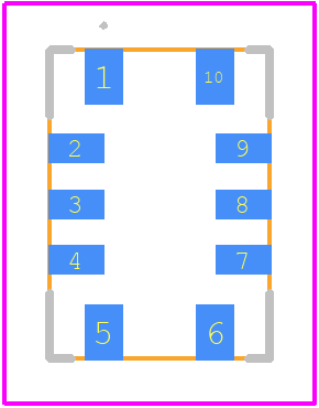 SiT5503AC-WWG33IH-10.000000 - SiTime PCB footprint - Other - Other - SiT5503AC-WWG33IH-10.000000-2
