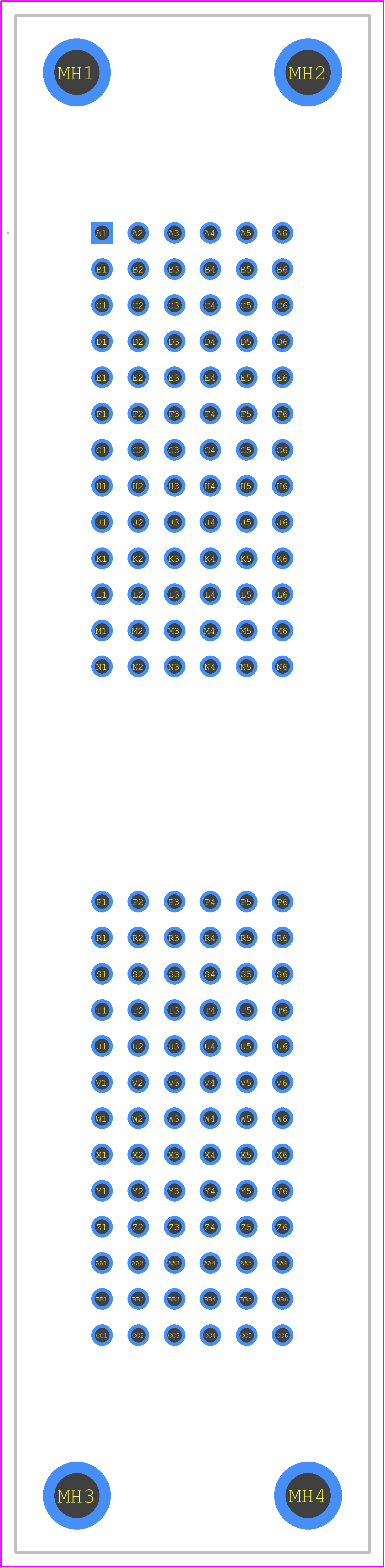 DL1-156R - ITT CANNON PCB footprint - Other - Other - DL1-156R-2