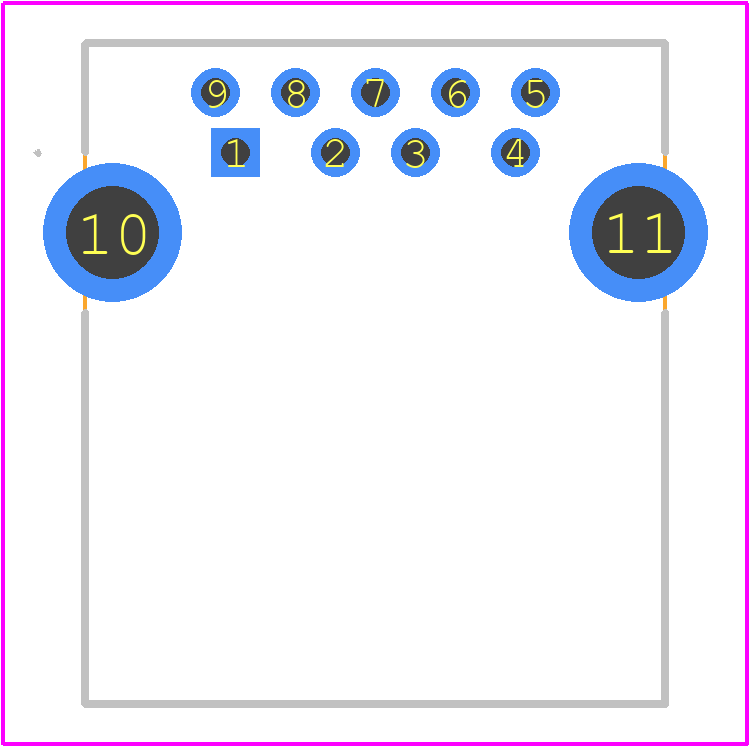 209B-DG11 - ATTEND PCB footprint - Other - Other - 209B-DG11-2