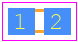 GA0402Y152KXAAC31G - Vishay PCB footprint - Capacitor Chip Non-polarised - Capacitor Chip Non-polarised - 0402...