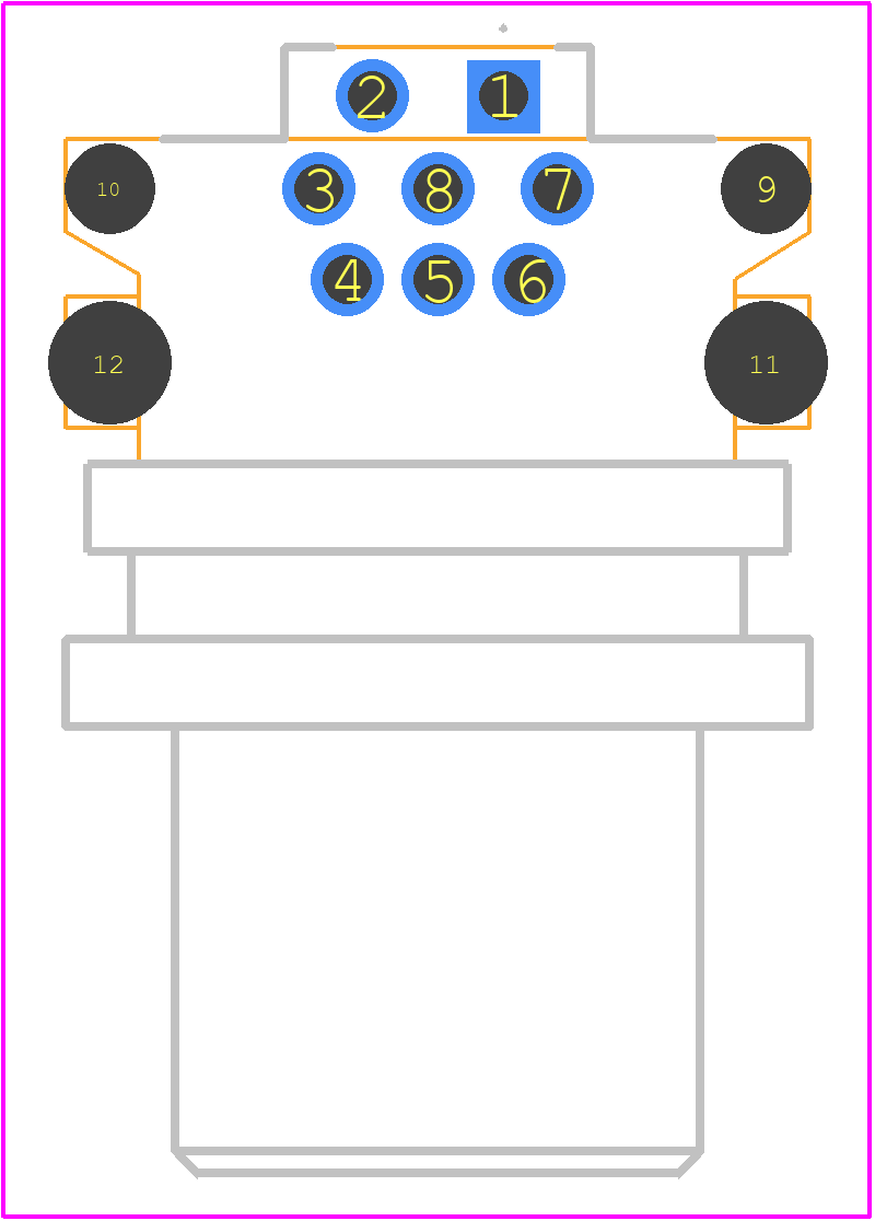 SM12A-08PMMR-SF7003 - Amphenol PCB footprint - Other - Other - SM12A-08PMMR-SF7003-3