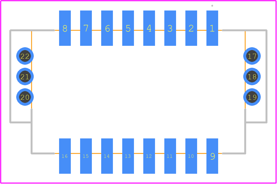 GT25-16DP-2.2V(56) - Hirose PCB footprint - Other - Other - GT25-16DP-2.2V(56)-1