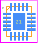 LM3550SPX/NOPB - Texas Instruments PCB footprint - Quad Flat No-Lead - Quad Flat No-Lead - NHU0020A