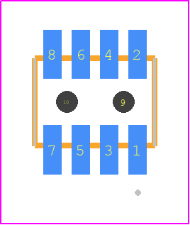 MLE-104-01-G-DV-A-TR - SAMTEC PCB footprint - Other - Other - MLE-104-01-G-DV-A-TR