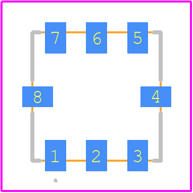 THP-825+ - Mini-Circuits PCB footprint - Other - Other - CASE STYLE: GQ1018-2026