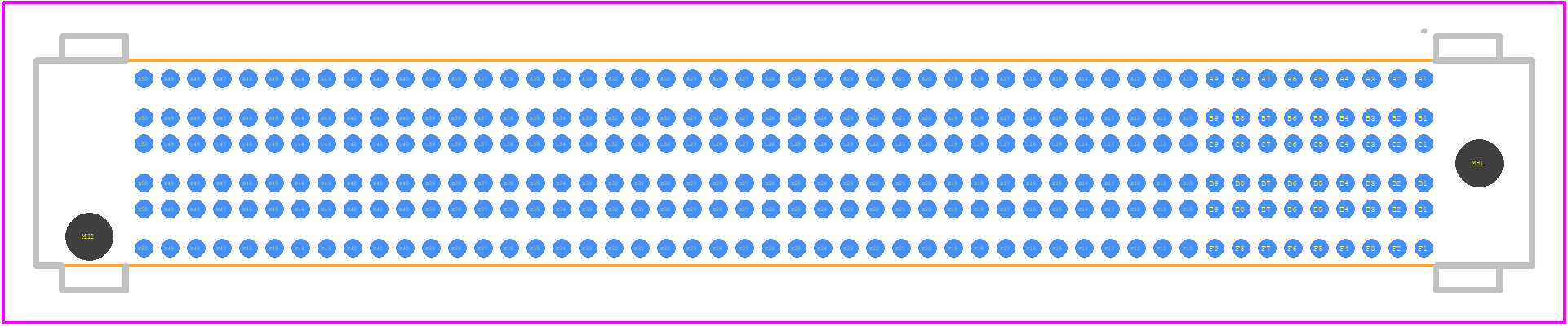SEAM8-50-S02.0-L-06-3 - SAMTEC PCB footprint - Other - Other - SEAM8-50-S02.0-L-06-3-1