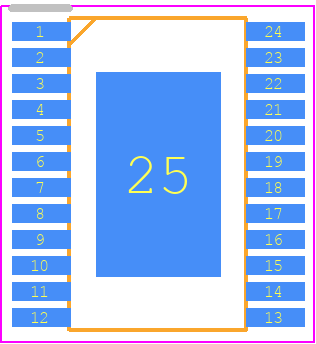 TPC2201-TSDR - 3Peak Incorporated PCB footprint - Small Outline Packages - Small Outline Packages - TSD(ETSSOP-24-E)-2