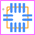 PI3USB9201ZTAEX - Diodes Incorporated PCB footprint - Quad Flat No-Lead - Quad Flat No-Lead - U-QFN2020-12 (Type C)