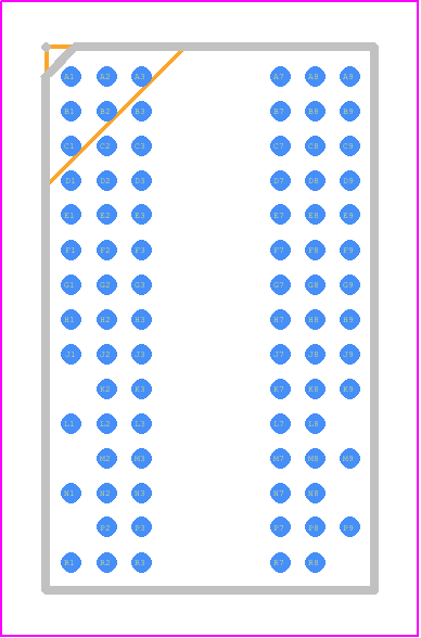K4T1G164QG-BCE7 - SAMSUNG PCB footprint - BGA - BGA - NC