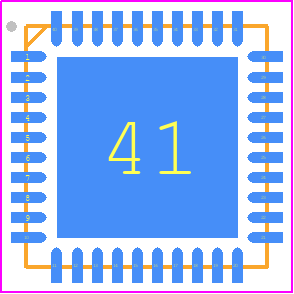 ML7671 - ROHM Semiconductor PCB footprint - Quad Flat No-Lead - Quad Flat No-Lead - WQFN40 pin