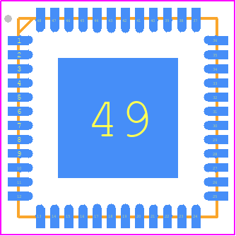 MC34PF3000A3ES - NXP PCB footprint - Quad Flat No-Lead - Quad Flat No-Lead - SOT619-23 (98ASA00933D)