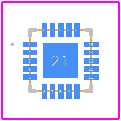 IQS7229A100QFR - Azoteq PCB footprint - Other - Other - QFN (3x3)-20 (QFR)