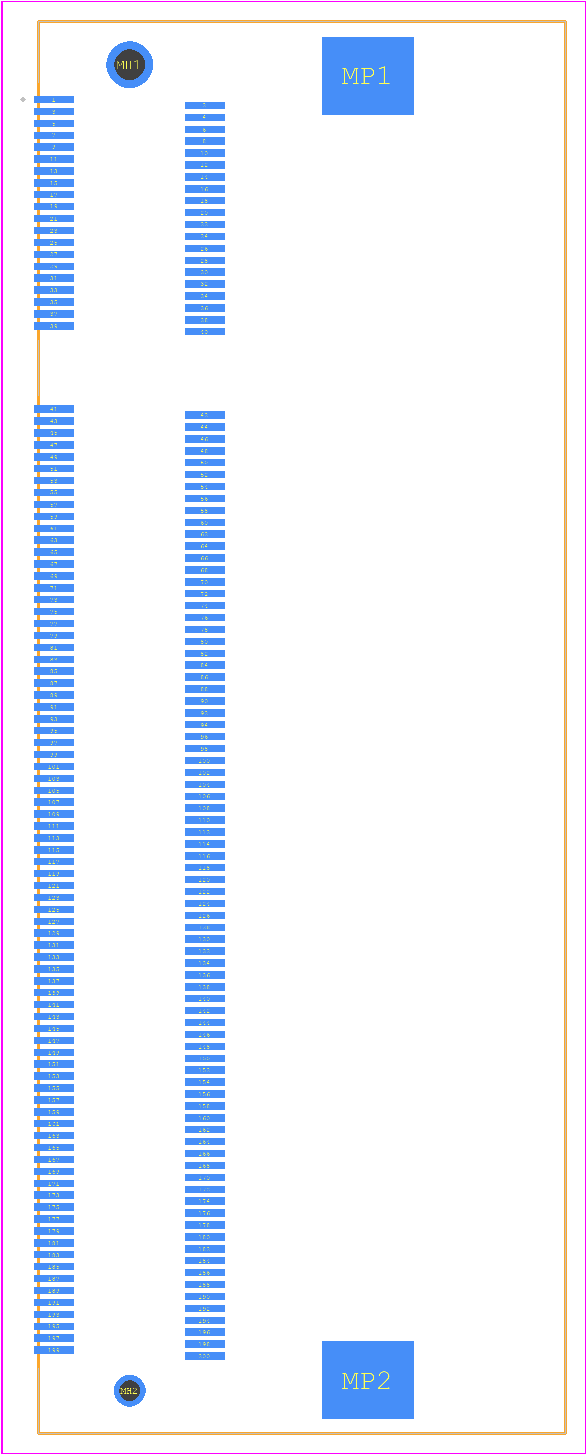 292406-4 - TE Connectivity PCB footprint - Other - Other - 292406-4-3