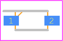 BZT52C8V2W - Yageo Group PCB footprint - Small Outline Diode - Small Outline Diode - SOD-123
