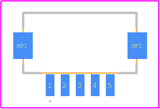 DF13A-5P-1.25H(75) - Hirose PCB footprint - Other - Other - DF13A-5P-1.25H(75)-3