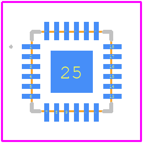 PCA9548ABS - NXP PCB footprint - Other - Other - HVQFN24 (SOT616-1)_2026-2.2