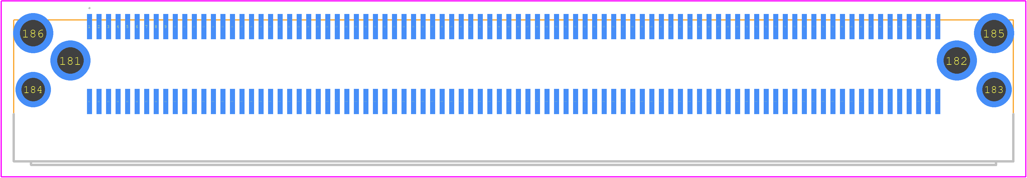 FX18A-180S-0.8SH - Hirose PCB footprint - Other - Other - FX18A-180S-0.8SH-2